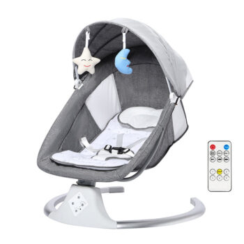 [EU Direct] Dearest Baby S0005 Smart Electric Baby Rocking Chair Auto Music Swing Sleep Cradle Comfort Chair Reclining Children Bouncer  for 0-12 Months Babies