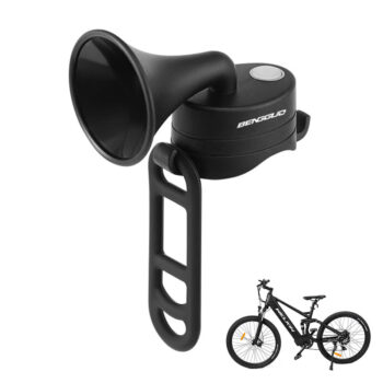 BENGGUO Horn 120dB High Sound Bicycle Bell Horn 5 Light Modes 200mAh Type-C Waterproof Electric Horn for Cycling