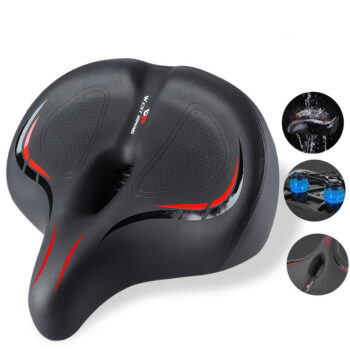 WEST BIKING Oversized MTB Bike Saddle Shock Absorbing Breathable Cycling Seat Widen Thicken Universal Soft Cushion Electric Bike Saddle