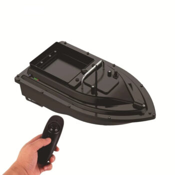 500M RC Fishing Bait Boat 1.5kg Large Capacity Loading Dual Motors 12000mAh Battery Level 7 Windproof with Night Light Outdoor Bait Delivery Boat for River Fishing Lakes Shallow Water