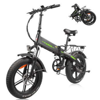 [EU Direct] KAISDA K2M Electric Bike 48V 13AH Battery 500W Motor 20*4.0inch Tires 45-55KM Max Mileage 150KG Max Load Folding Electric Bicycle