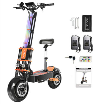 [EU Direct] TOURSOR X8 Electric Scooter 60V 38.8AH Battery 4000W*2 Dual Motors 13inch Road Tires 110KM Max Mileage 200KG Max Load Folding E-Scooter