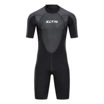 ZCCO 3mm Warm Wetsuit Neoprene Elastic Surfing Snorkeling Short  Sleeves Diving Suit for Spearfishing Snorkeling Surfing Canoeing