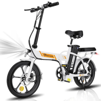 [EU Direct] EVERCROSS EK5 Electric Bike 36V 8.4AH Battery 250W Motor 16inch Tires 20-45KM Max Mileage 120KG Max Load Folding Electric Bicycle