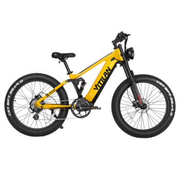 [EU Direct] Vitilan T7 Electric Bike 48V 20AH SamsungBattery 750W Motor 26*4.0inch Tires 130KM Max Mileage 150KG Max Load Electric Bicycle