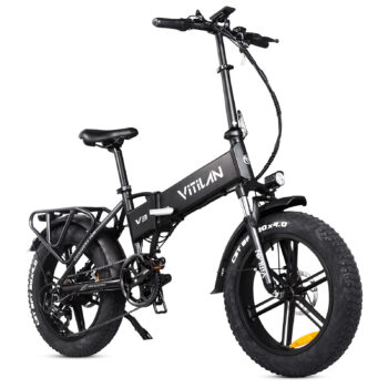 [EU Direct] Vitilan V3 2.0 Electric Bike 48V 13AH 750W Motor 20*4.0inch Tires 50KM Max Mileage 150KG Max Load Folding Electric Bicycle