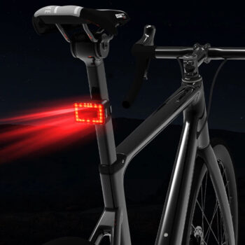 Smart Radar Bicycle Taillight 7 Light Modes 1500mAh Battery Capacity Waterproof 30m Object Approaching Alerts Safe Riding Back Light for Cycling