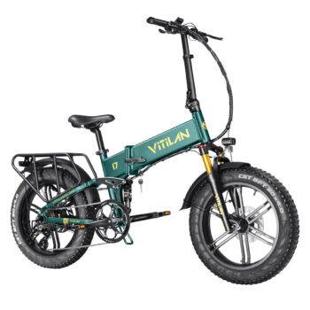 [EU Direct] Vitilan i7pro 2.0 Electric Bike 48V 20AH SamsungBattery 750W Motor 20*4.0inch Tires 80KM Max Mileage 150KG Max Load Folding Electric Bicycle