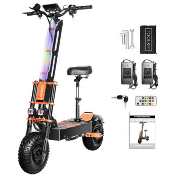 [EU Direct] TOURSOR X8P Electric Scooter 60V 38.8AH Battery 4000W*2 Dual Motors 14inch Off-Road Tires 110KM Max Mileage 200KG Max Load Folding E-Scooter