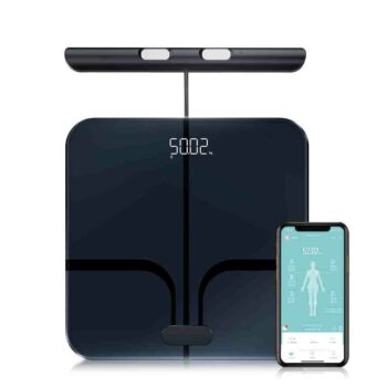 Smart Body Fat Scale 28 Key Body Data Analyze Scale with 8 High-precision Sensors Professional Body Composition Analysis Scale