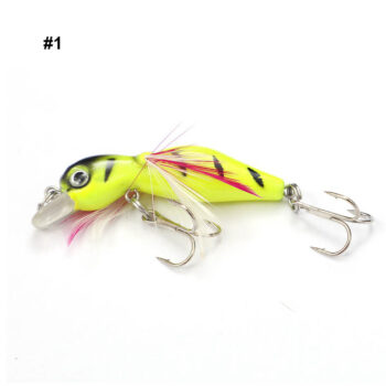 5.5cm Fishing Lure Hard Wobbler Fishing Baits Anti-corrosion Hook Bass Fishing Bait Fish Tackle