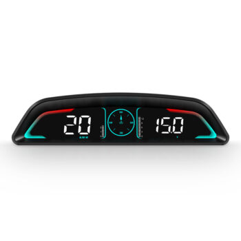 Universal Car Head-Up Display HUD Multi-Functional Display Multiple Alarm Functions Time Speed Distance Driving Fuel Consumption