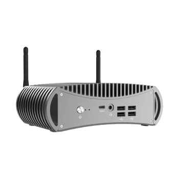 [Fanless Version] NVISEN FU02 Intel Core I7-1255U Mini PC 16GB/32GB DDR4 512GB/1TB SSD WiFi6 RJ45 1000M LAN Thunderbolt4 4K Output HD2.0 DPPort Trible Screen 4K@60Hz Windows11 Mini Workstation Computer - 16+512GB