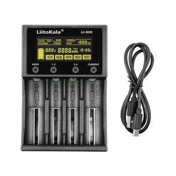 LiitoKala Lii-M4S Battery Charger for 26700 18650 26650 21700 AA Touch Button LCD Display Test The Battery Charger Capacity