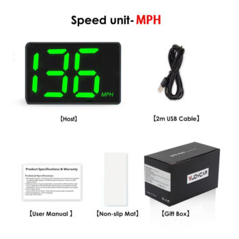 Universal Car GPS HUD Heads Up Display Car Speedometer Display Vehicle Speed Kilometers Miles Speedometer Small Size