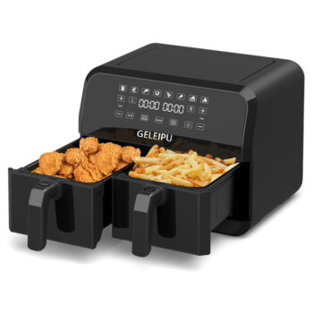 GELEIPU DL28 8QT Air Fryer 1700W 8 in 1 Dual Basket with Independent Temperature Control