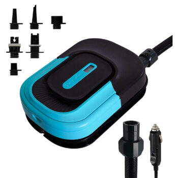 FUNWATER High Pressure Pump Paddle Board 12V DC Car Connector Intelligent Auto Off Feature for Inflatable Stand Up Paddle Boards