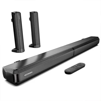 ULTIMEA Apollo S40 2.0 Channel bluetooth Soundbar 2 Tweeters+2 Woofers Deep Bass 6EQ Mode Detachable Wired Speaker - EU Plug