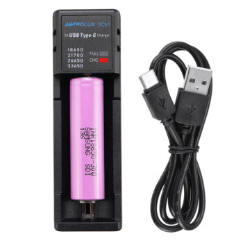 Astrolux SC01 Type C 2A Quick Charge USB Battery Charger Li ion or IMR or INR or ICR Charger For 18650 20700 21700 26650 Cell