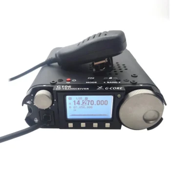 Xiegu G106C HF Portable Transceiver SDR 5W SSB/CW/AM Modes WFM Broadcast Reception Broad Frequency Coverage Enhanced CW Digital Filter Computer Connectivity