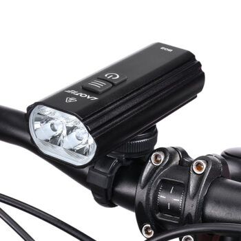 LAOTIE B02 1800Lm Brightness Bike Headlight 4800mAh Battery Anti-glare Design IPX6 Waterproof 5 Light Modes Type-C Fast Charge Aluminum Alloy Bicycle Front Light