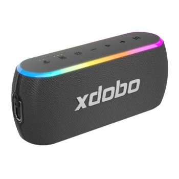 XDOBO X8 III 60W bluetooth Speaker Portable Speaker Dual Bass Speakers RGB Light TWS 6600mAh IPX7 Waterproof Support AUX TF Card U Disk Playback Wireless Subwoofer with Mic