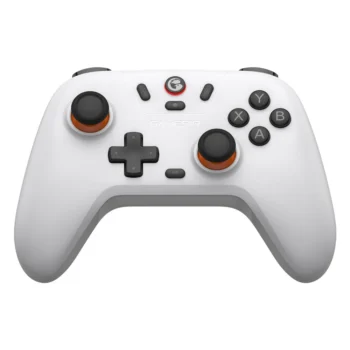 Gamepad sem fio GameSir T4n Lite - Controlador Multi-Plataforma Custo-efetivo com Conectividade Tri-Mode Funciona com Dispositivos PC Steam Switch iOS e Android. - Branco