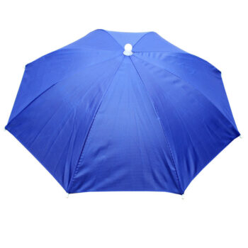 55cm Portable Rain Fishing Umbrella Hat Foldable Outdoor Fishing Anti-Sun Waterproof Umbrella Camping Head Cap Beach Head Hats