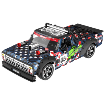 UDIRC 1005 1/10 2.4G 4WD 70km/h Brushless RC Car Drift MUSCLE On-Road Racing Flat ESP Gyro LED Lights Vehicles Models Hobbywing Motor ESC Metal Chassis Differential Toys