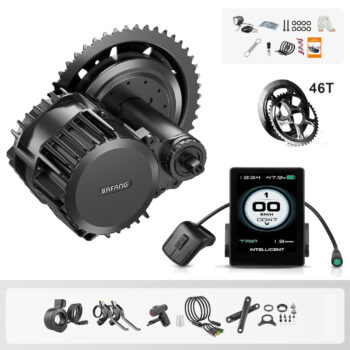 [EU DIRECT] BAFANG BBSHD 48V 1000W Mid-Motor Conversion Kit Electric Bike Kits with 860C LCD Display Screen 40T/46T/46T-2 Chainwheel