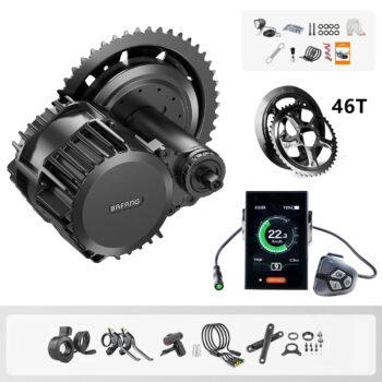 [EU DIRECT] BAFANG BBSHD 48V 1000W Mid-Motor Conversion Kit Electric Bike Kits with C18 0-9 PAS Display Screen 40T/46T/46T-2 Chainwheel