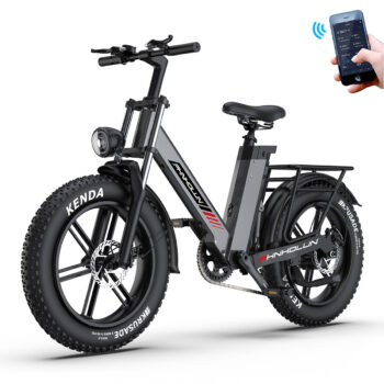 [EU DIRECT] PHNHOLUN C6 PRO Electric Bike 48V 17AH Battery 1000W Motor 20inch Tires 50KM Mileage 150KG Max Load Electric Bicycle