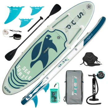 [UK Direct] FunWater 320cm Inflatable Stand Up Paddle Board Surfboard Complete Paddle Board Accessories With Saddle Seat