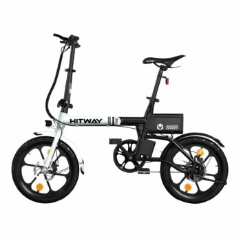 [EU Direct] HITWAY BK35 Electric Bike 36V 6AH Battery 250W Motor 16inches 25-60KM Max Mileage 120KG Max Load Electric Bicycle