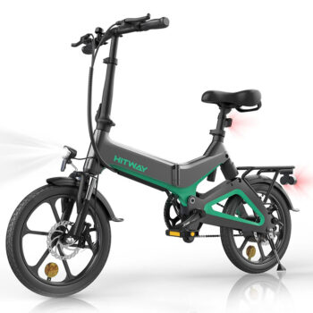 [EU DIRECT] HITWAY BK2 Electric Bike 36V 7.8AH Battery 250W Motor 16inches Tires 35-70KM Max Mileage 120KG Payload Folding Electric Bicycle