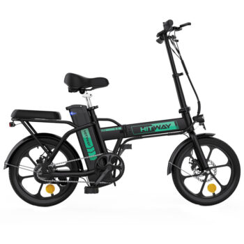 [EU DIRECT] HITWAY BK5 Electric Bike 36V 8.4AH Battery 250W Motor 16inches Tires 35-70KM Max Mileage 120KG Payload Folding Electric Bicycle