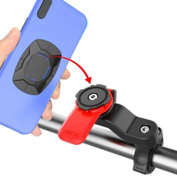 XANES Rotatable Bicycle Phone Holder 4.7"-7.2" inch Phone Shockproof Non-slip Motorcycle Holder Handlebar Mount Safety Lock Phone Holder