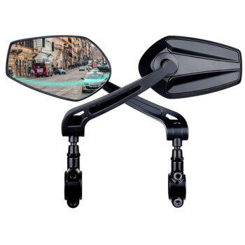 XANES 1 Pair HD View MTB Road Bike Mirrors 360° Adjustable Handlebar Rearview Mirror for Bicycle Motorcycle Accessories Rear Mirror