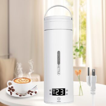 306 Stainless Steel Electric Travel Kettle Portable Hot Water Boiler 4 Variable Presets Suitable For Milk Coffee Water And Tea