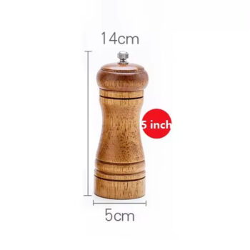 Classic Manual Salt Mill Wooden Pepper Grinder Set Salt Grinder Refillable Pepper Mill Pepper Grinder for Kitchen