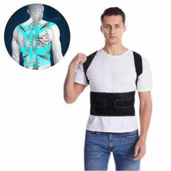 Adjustable Back Support Belt Breathable Back Posture Corrector Shoulder Lumbar Spine Support Back Protector Body Straightener