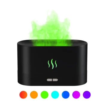 Colorful Flame Aroma Diffuser USB Powered Atmosphere Decorative Lamp Creative Humidifier Light for Bedroom Office