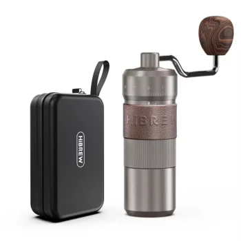 [EU Direct] HiBREW G4B Manual Coffee Grinder Aluminum Conical Burr Capacity 22g Hand Coffee Grinder with 11 Levels Adjustable Setting Pour Over