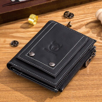 BULLCAPTAIN Genuine Leather Wallet for Men