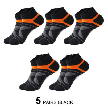 5 Pairs High Quality Socks Men Summer Outdoor Casual Athletic Socks Short Breathable Ankle Socks Run Sports Socks Size38-45