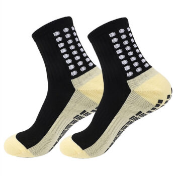 1 Pair Anti-Slip Football Socks Non-Slip Soccer Basketball Tennis Outdoor Sport Socks Grip Cycling Riding Men Socks