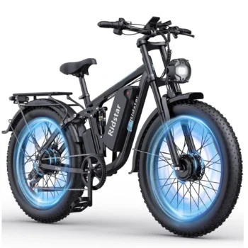 [EU Direct] Ridstar E26 PRO Electric Bike 48V 23Ah Battery 1000W*2 Dual Motors 26*4.0inches Tires 50-75KM Max Mileage 150KG Max Load Electric Bicycle