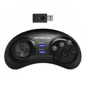 Retroflag Wireless Gamepad Classic 2.4G Controller-M Turbo Function Button Swapping Battery Rechargeable for NS Windows MD mini/mini 2 Raspberry Pi