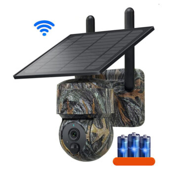 ZANLURE Q5 Ultra HD Trail Camera 3MP Solar Panel Wireless WiFi IP66 Waterproof PIR Motion Detection Wildlife Camera