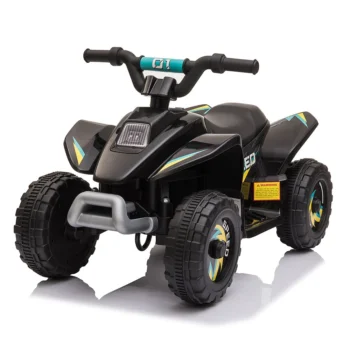 [EU Direct] ELJET Licenced 6V Kids ATV Ride on 4-Wheeler Car Electric Quad Toy Battery Powered Vehicle with Forward Reverse Switch for 3-5 Years Kids Gift